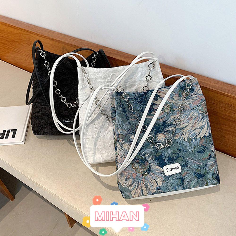 Túi Xách Cỡ Lớn Họa Tiết Tranh Sơn Dầu MIHAN1