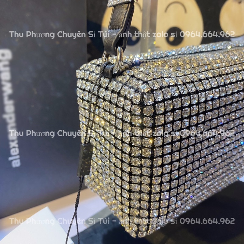 [FULLBOX] Túi đá A Lếch siêu sang chảnh hàng QC loại 1 size 18 có hộp, dây tháo rời (ảnh thật shop chụp - kèm video)