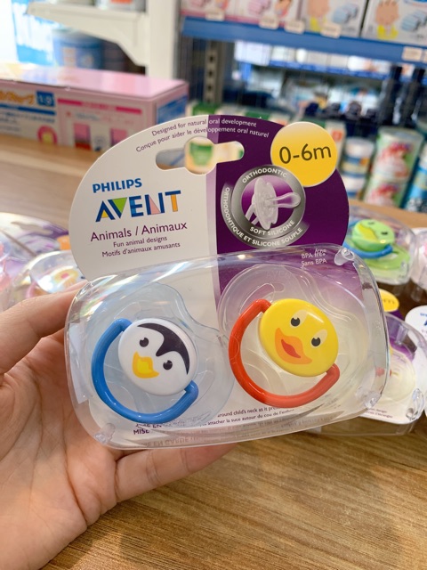 Ti giả Avent chống vẩu 0 - 6m và 6 - 18m