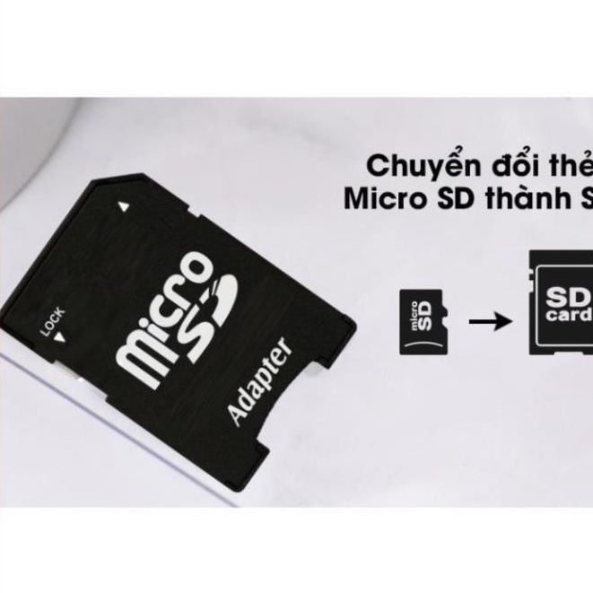 ☢️MẠI DÔ☢️ Adapter thẻ nhớ chuyển đổi thẻ nhớ Micro SD (TF) sang SD - Dùng cho Laptop, CAMERA