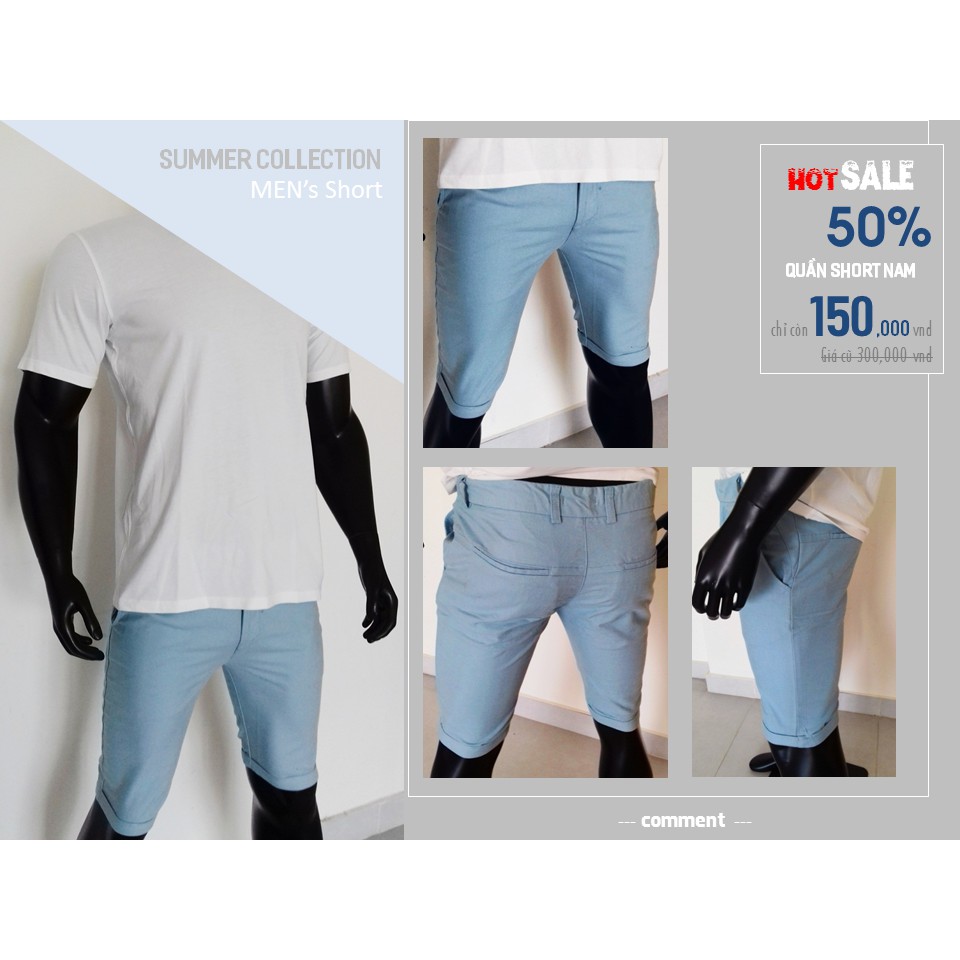 Quần short nam Kaki ZARAMAN cao cấp