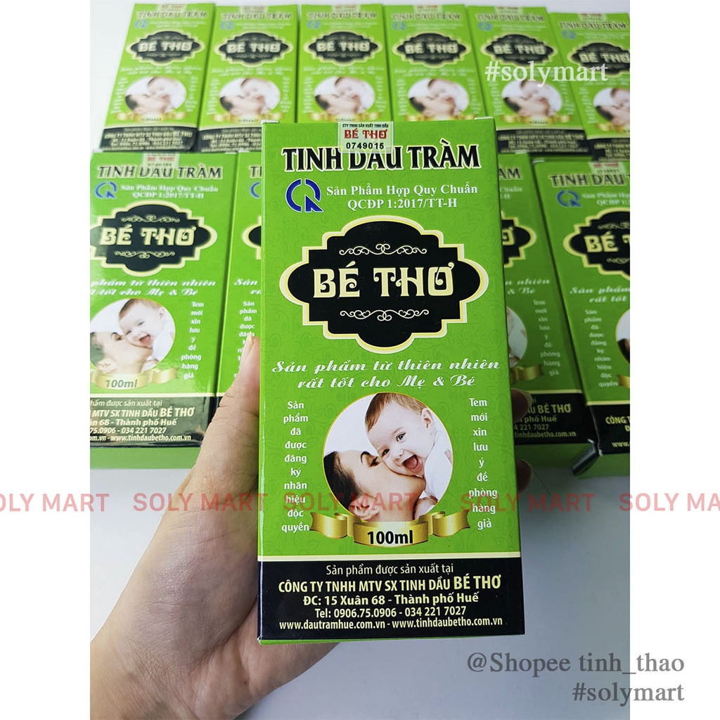 DẦU TRÀM BÉ THƠ HUẾ 50ML & 100ML - NGUYÊN CHẤT