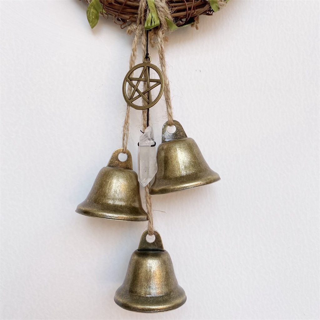 Chuông gió hình phù thủy bằng đồng thau trang trí nhà cửa