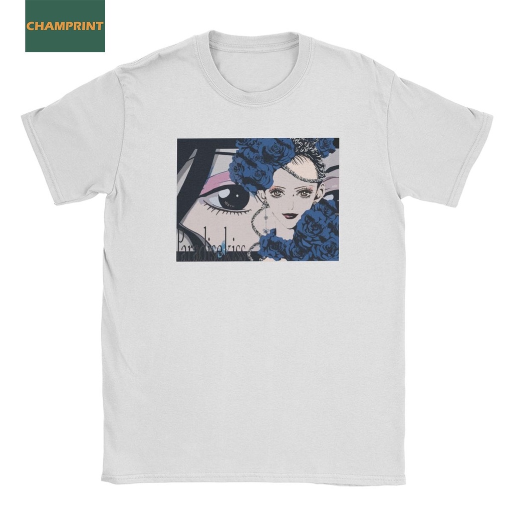 Paradise Kiss Áo Sơ Mi Nam Cotton Nguyên Chất Vintage Áo Thun Cổ Tròn Para Kiss Áo Sơ Mi Tay Ngắn Áo