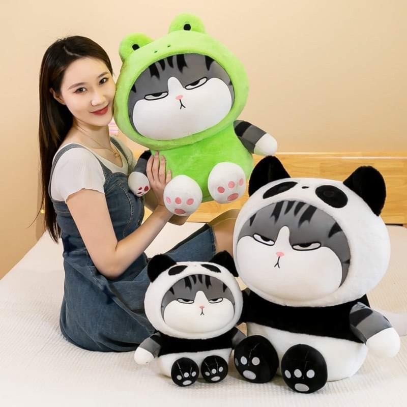THÚ BÔNG MÈO HOÀNG THƯỢNG COSPLAY GẤU TRÚC, THỎ, ẾCH
