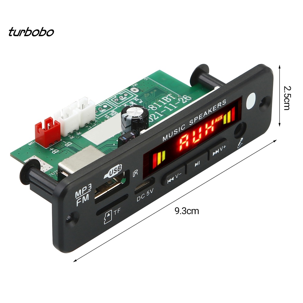 Bảng mạch giải mã Bluetooth 5.0 đa năng nhỏ gọn đơn giản cho xe hơi