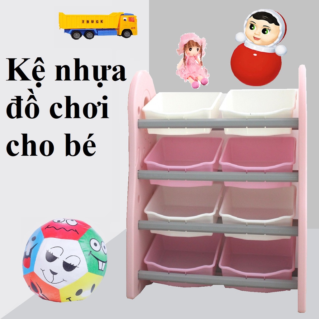 Kệ nhựa đựng đa năng thiết kế thông minh cho bé hình thật shop chụp free ship hcm hàng cao cấp