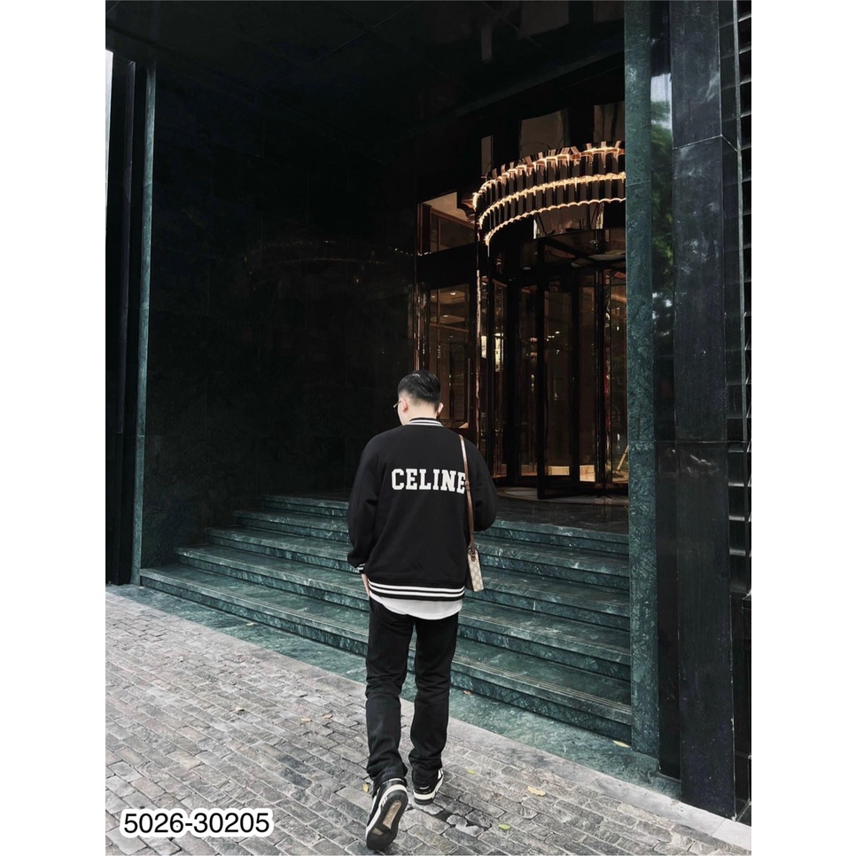 Áo Bomber Chữ Thêu Chất Nỉ Dày Dặn Cho Nam - Áo Nỉ Bomber Chữ Thêu Cao Cấp