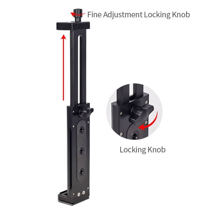 Kẹp iPad và máy tính bảng lên Tripod nhôm CNC Xiletu XJ-15