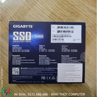 SSD GIGABYTE 120G - 240G hàng NEW Bảo Hành chính hãng