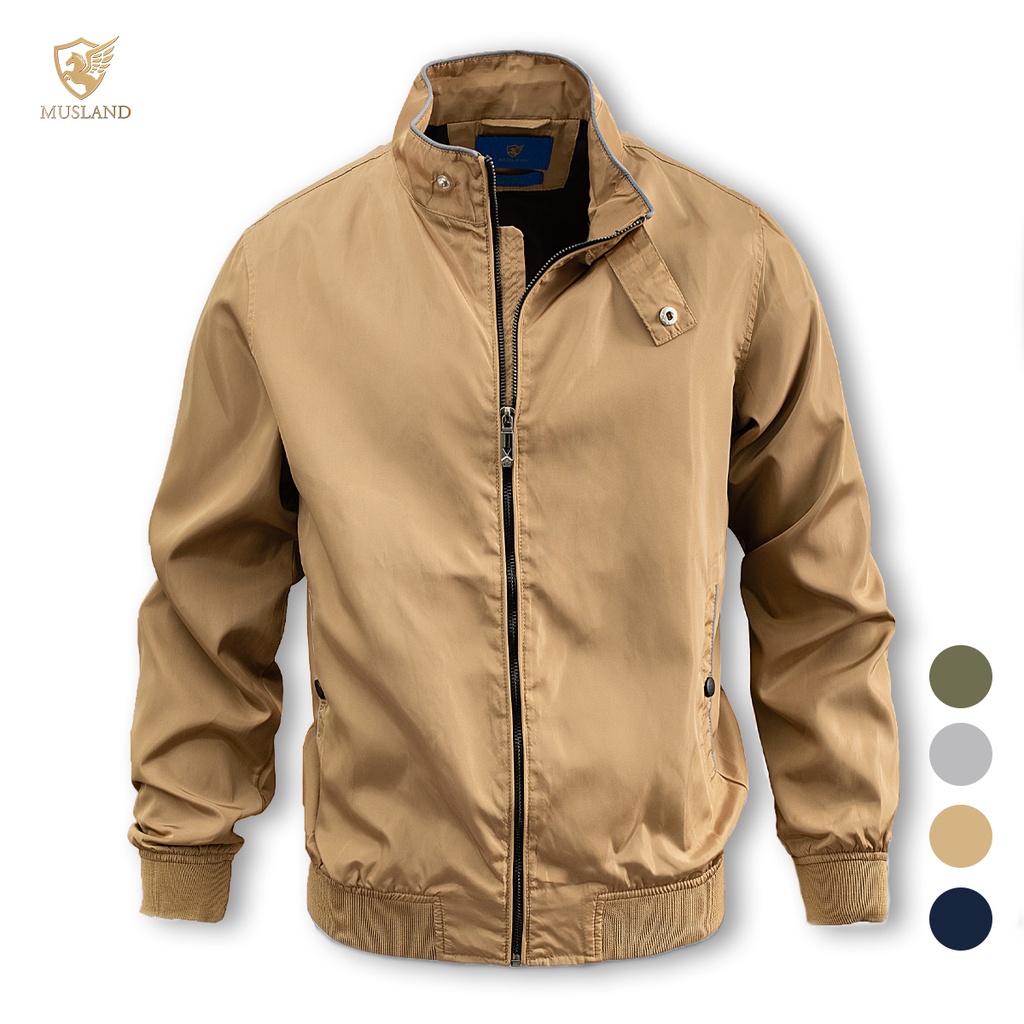 Áo Khoác Gió Jacket Musland AGOL01 - Áo Khoác Jacket Nam Chống Tia UV, Chống Nước Cực Tốt
