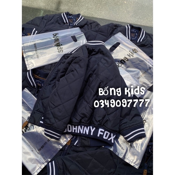 Áo Bomber Bé Trai Trần Trám Navy JohnnyFox