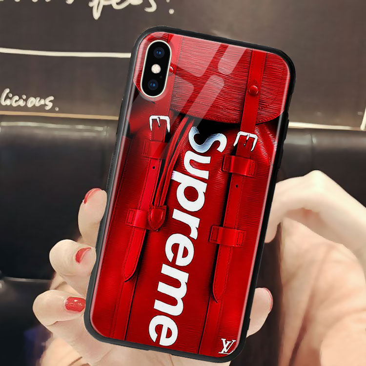 Ốp Điện Thoại Ip 12 Hình Supreme_Màu Đỏ Đẹp Quý Phái MYCASE Iphone 7/7Plus/8/8Plus/X/Xs/Xs Max/11/11 Promax/12/12 Promax