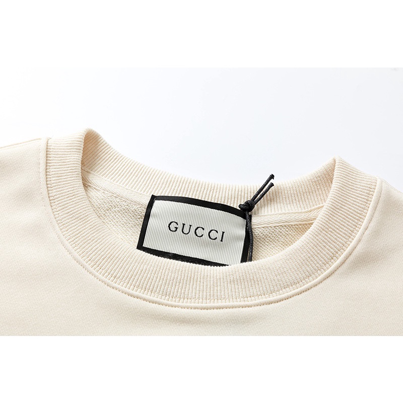 Áo sweater Gucci cổ tròn họa tiết kẻ sọc ngang thời trang cho nam nữ | BigBuy360 - bigbuy360.vn
