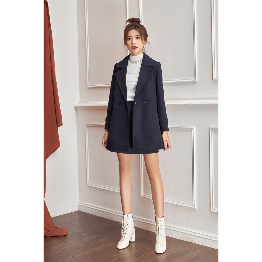 Áo khoác dạ cổ bẻ hai túi- 92 Wear | BigBuy360 - bigbuy360.vn