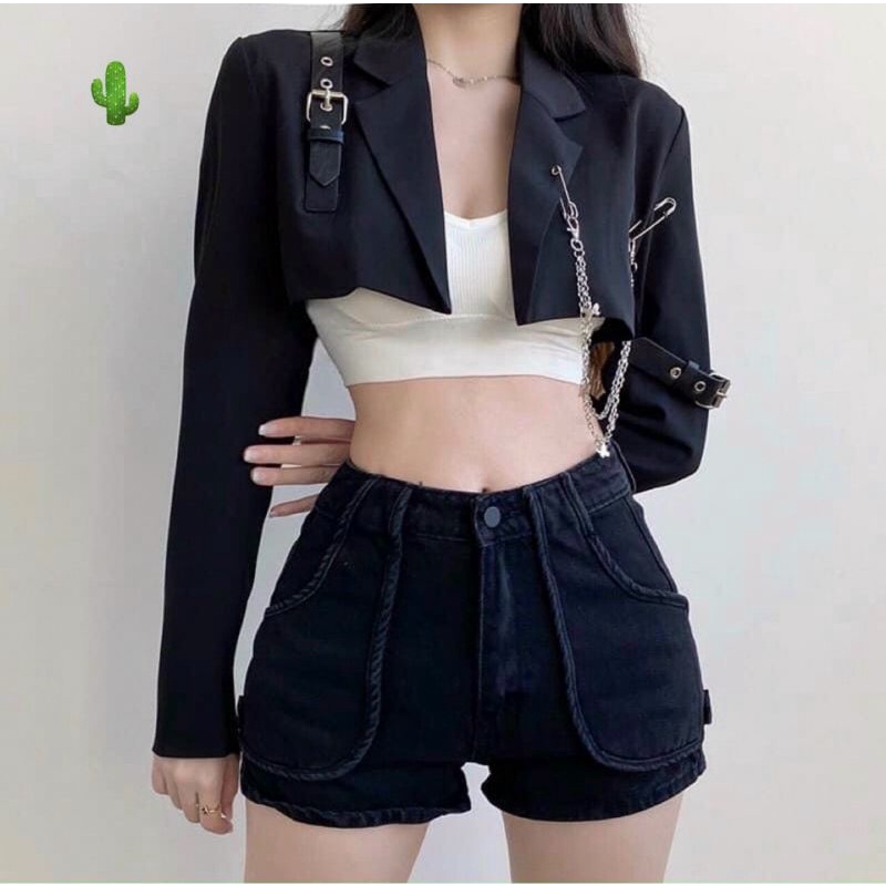 Áo khoác vest blazer CROPTOP thời trang💫