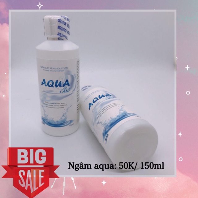 Nước ngâm lens AQUA chai nhỏ