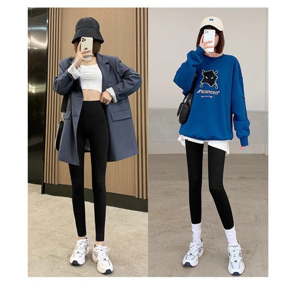 Quần legging dài nữ hffm có túi cạp cao nâng mông cotton dày dặn cao cấp DOVOHA HM02 | BigBuy360 - bigbuy360.vn