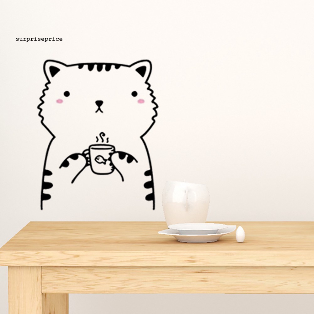 Sticker dán tường hình động vật dễ thương trang trí DIY