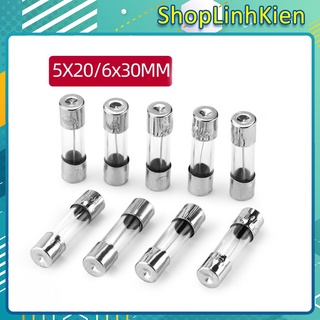 Bộ 10 cầu chì ống thủy tinh 5x20mm đầy đủ các dòng