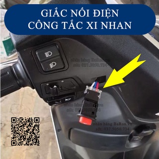 Giắc đèn, còi, xi nhan, cos pha xe máy