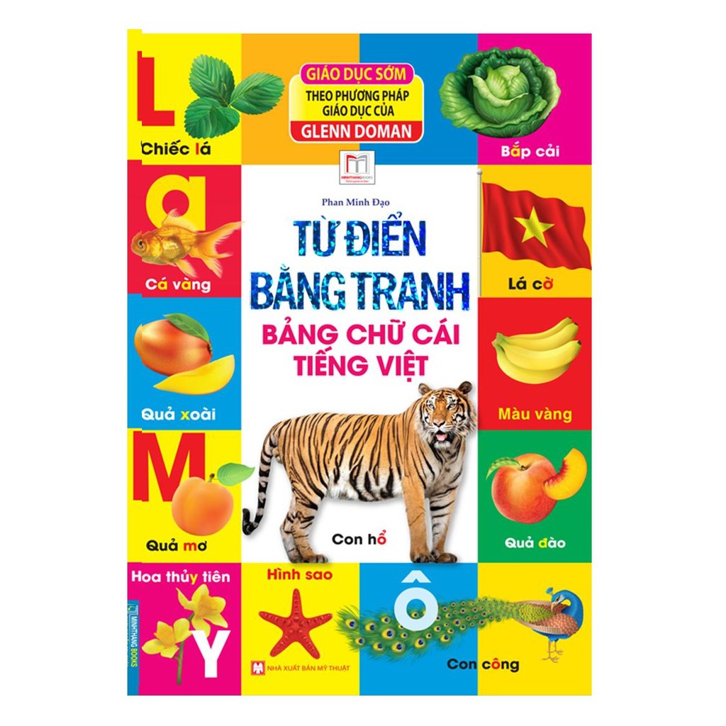 Sách- Combo Từ điển bằng tranh Thế giới động vật + Rau củ quả + Phương tiện giao thông + Bảng chữ cái tiếng Việt (Tặng)