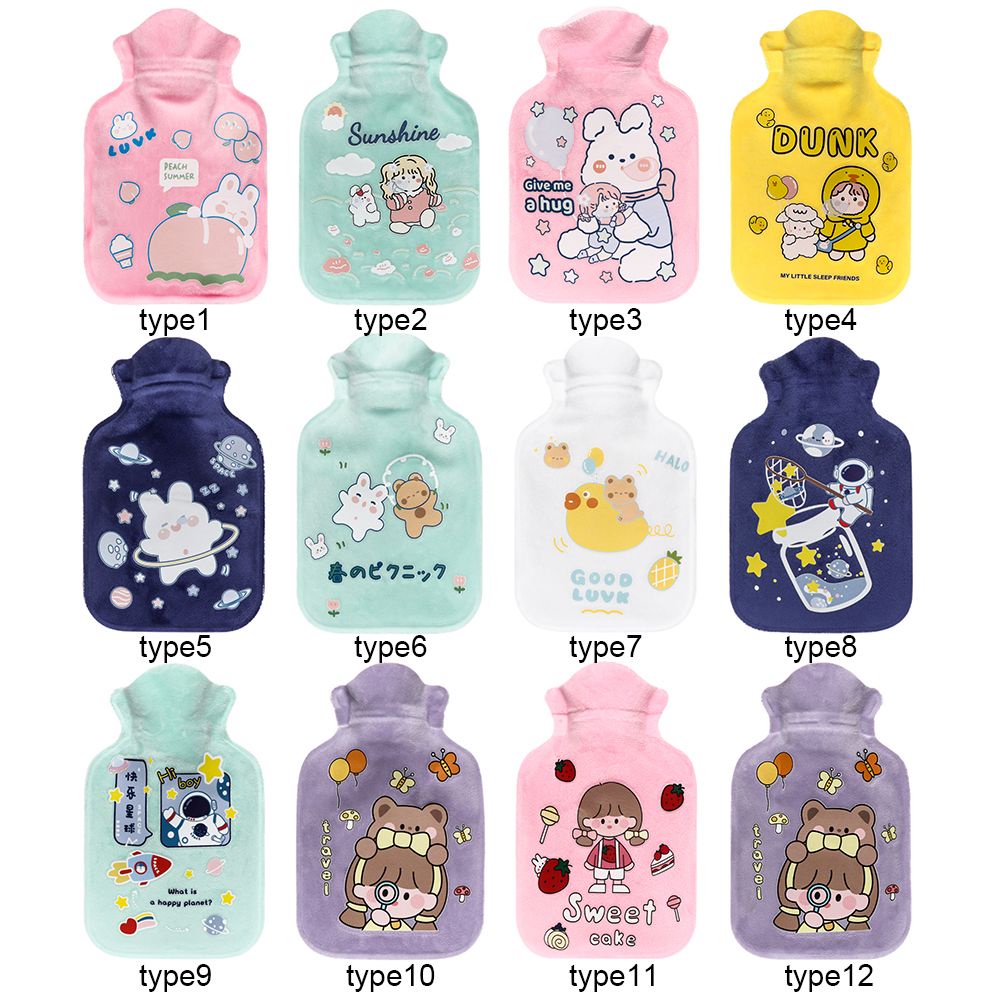 Bình Nước Sưởi Ấm Hình Hoạt Hình Dễ Thương Chống Nổ Tái Sử Dụng Tiện Lợi