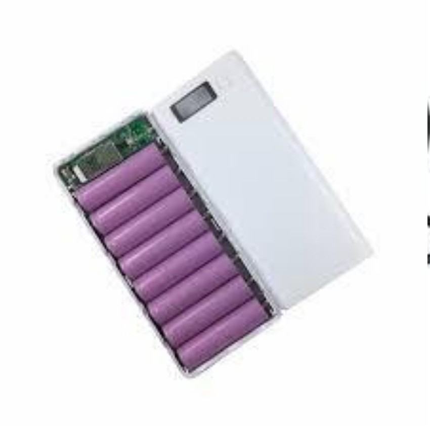 Khung sạc dự phòng 2A xịn ,Vỏ nhựa 8 cell + mạch đã hàn về chỉ việc dùng (Chưa pin) mach sac pin 18650