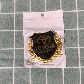 Logo Dán Xe Máy Ô Tô Bông Lúa Các Hãng Trang Trí [ Viền Vàng ]