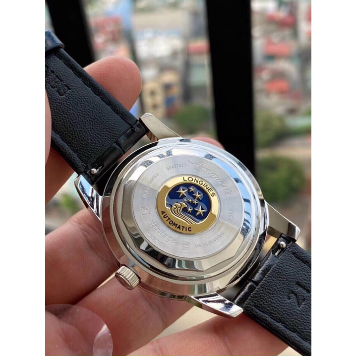 Đồng hồ Nam lg  bát quái máy nhật Myota vỏ vàng ta mặt trắng dòng cơ Automatic size 40mm dây da