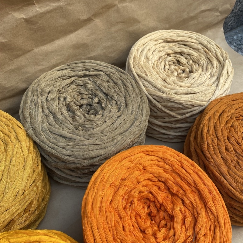 Cuộn 200gr Dây thừng màu Macrame 1 xoắn 5mm làm lá.