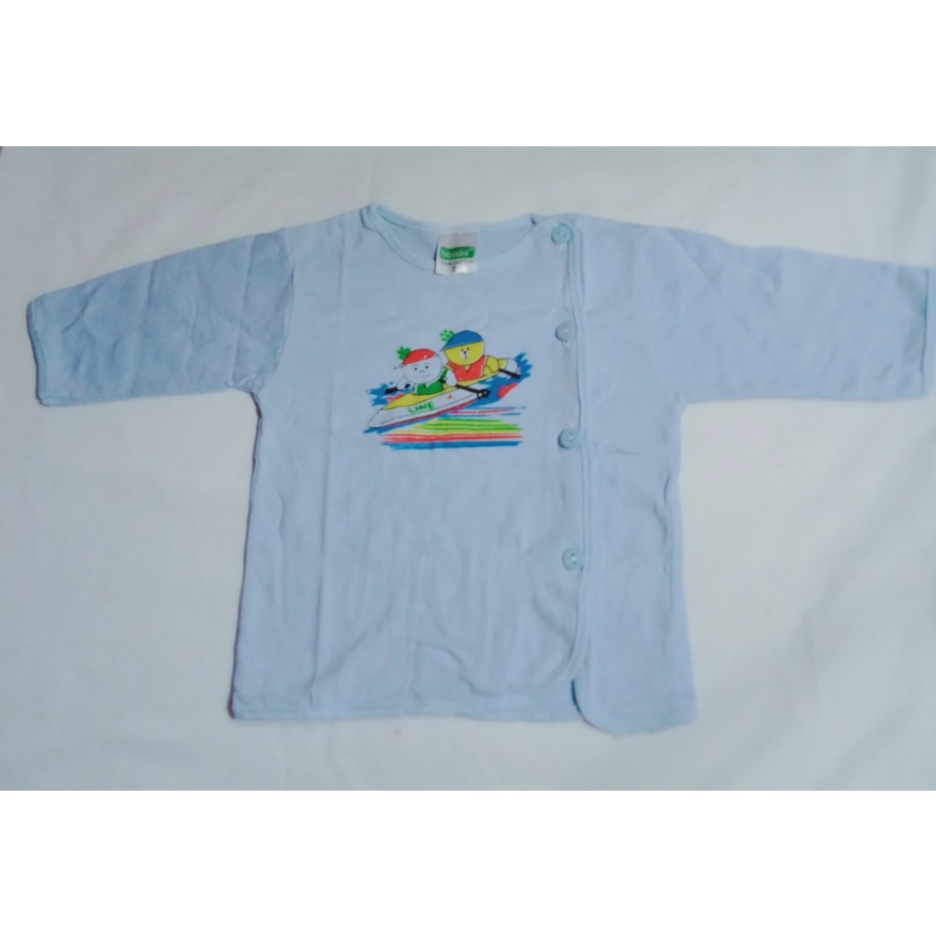 Áo bác sĩ tay dài màu sơ sinh 100% cotton