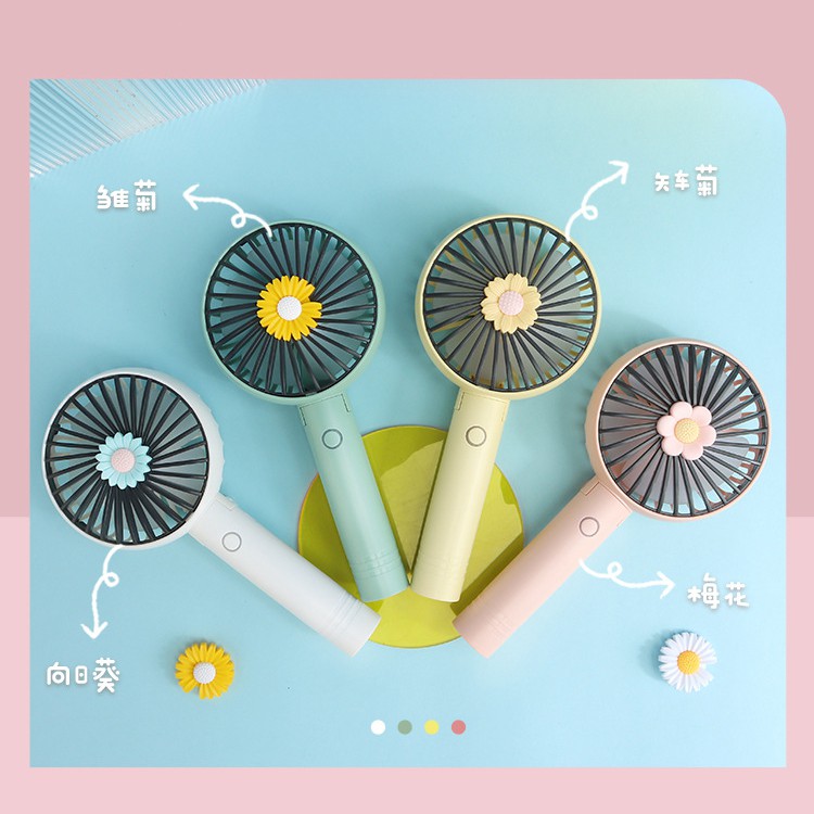 Quạt mini cầm tay DianDi Hoa Hướng Dương 2188 có thể gập gọn,pin sạc nhiều lần,quạt điện cầm tay | BigBuy360 - bigbuy360.vn