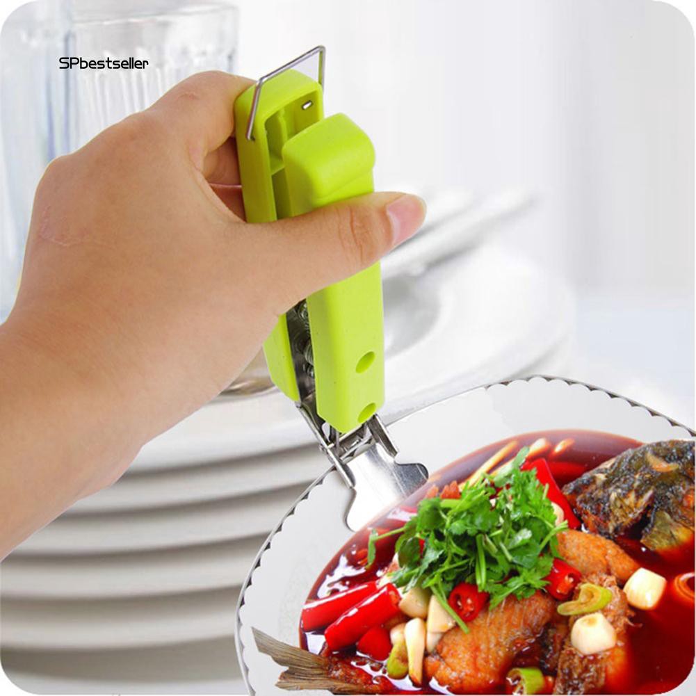 Kẹp gắp dĩa nóng bằng thép không gỉ chống bỏng