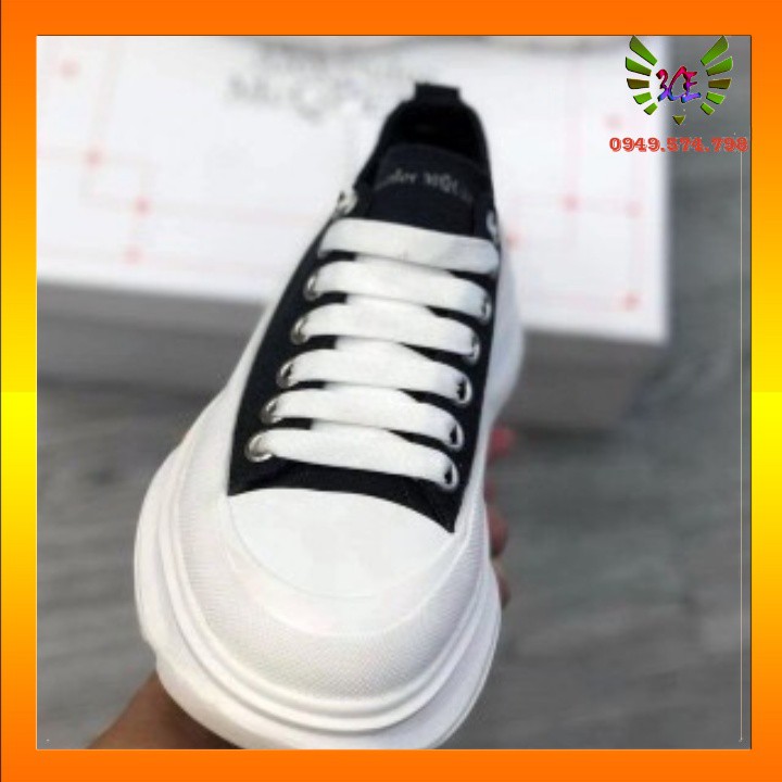 Giày Sneaker độn đế cao 7cm giày đen đế trắng mới nhất (Hỗ Trợ Đổi Trả) cổ thấp