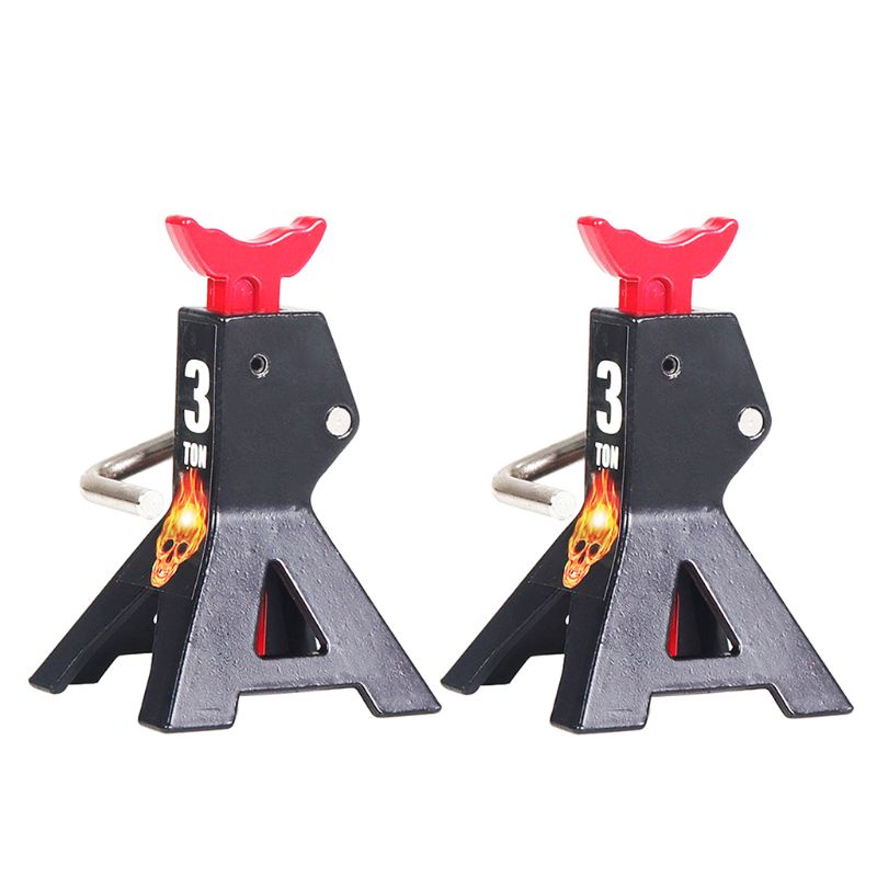 Set 2 Giá Đỡ 3 Tấn Bằng Kim Loại Chuyên Dụng Cho Xe Điều Khiển Từ Xa Axial SCX10 TAMIYA CC01 Trx-4