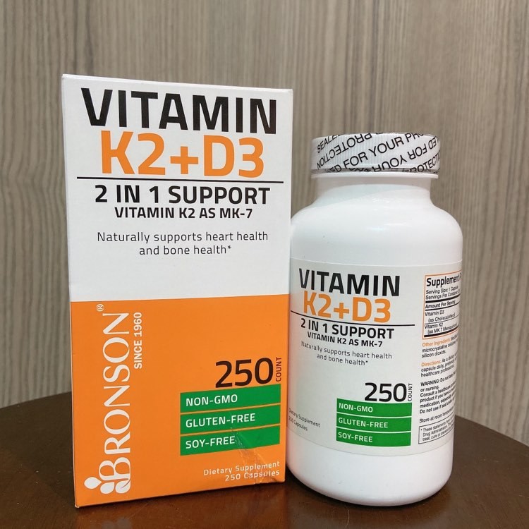 Vitamin K2 + D3 Bronson Mỹ date xa