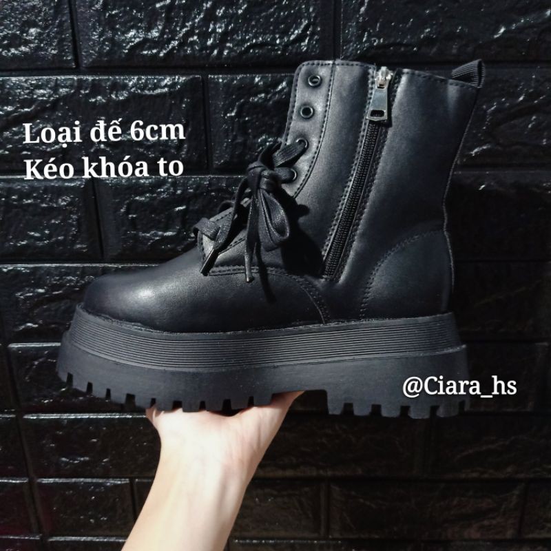 [Kèm ảnh thật - Order] Giày Boots kéo khóa loại đẹp đế cao dày đẹp 6cm | BigBuy360 - bigbuy360.vn