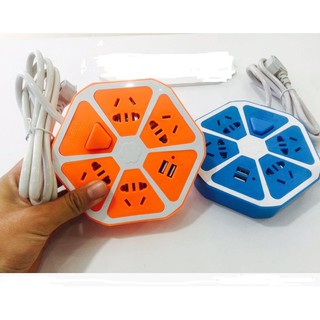 Ổ cắm điện hình trái cam 2 cổng usb