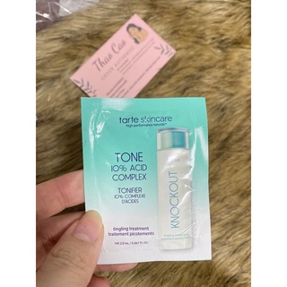 Sample 2ML - Toner thu nhỏ lỗ chân lông Tarte Knockout 10% Acid Complex