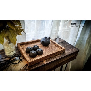 Khay gỗ decor, khay gỗ mộc vintage