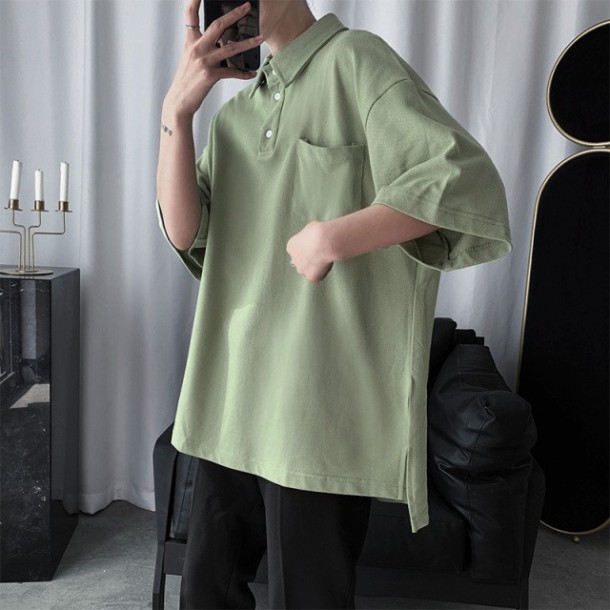 áo polo ngắn tay có cổ cotton- áo lỡ tay siêu đẹp - cam kết đổi trả nếu không ưng | BigBuy360 - bigbuy360.vn