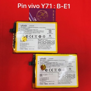 Pin Vivo Y71 kí hiệu B - E1 zin-mới 100%