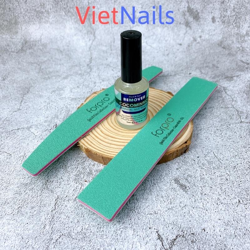 Phá Gel Lạnh Coco Chai 15ml Kèm Dũa Móng Gel Forpro Xanh
