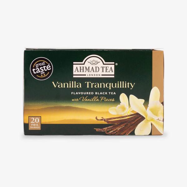 Trà Vanilla Ahmad 40g - Ahmad Vanilla Tranquility 40g/20bags (túi lọc có bao thiếc - 20 túi/hộp)