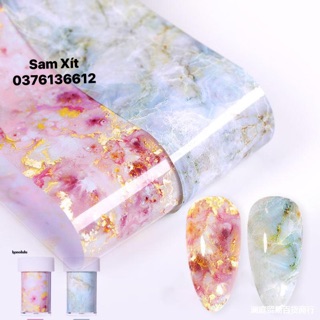 Foil dán móng loang vân đá cực đẹp