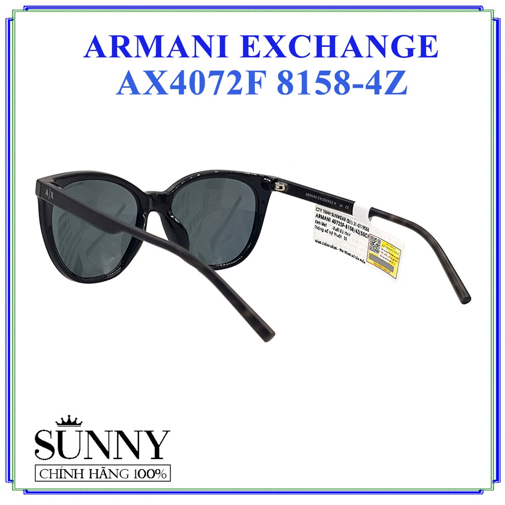 AX4072SF - kính mát Armani Exchange chính hãng Italy, bảo hành toàn quốc