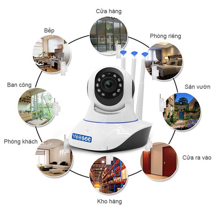 Camera IP WIFI trong nhà YooSee 2.0 Full HD 1080P - hỗ trợ thẻ nhớ lên đến 128G