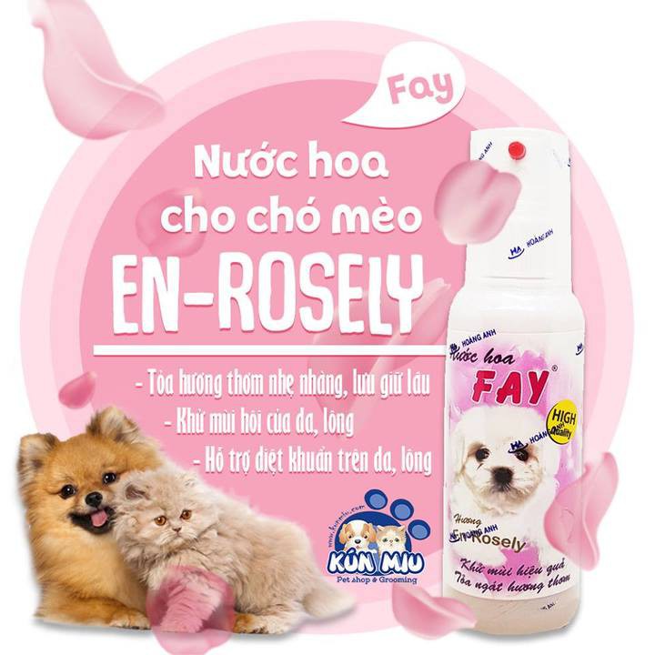 Nước hoa cho chó mèo Fay En-rosely chai 90ml
