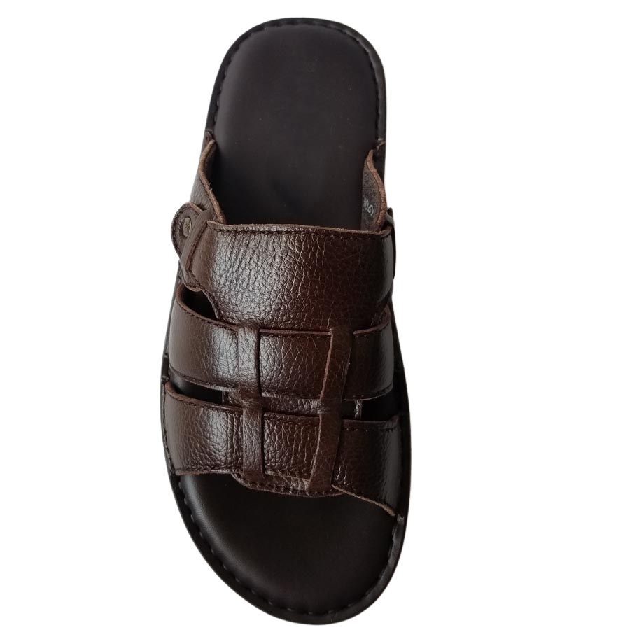 Dép Nam Da Bò Thật Cao Cấp HKT Shop DN496